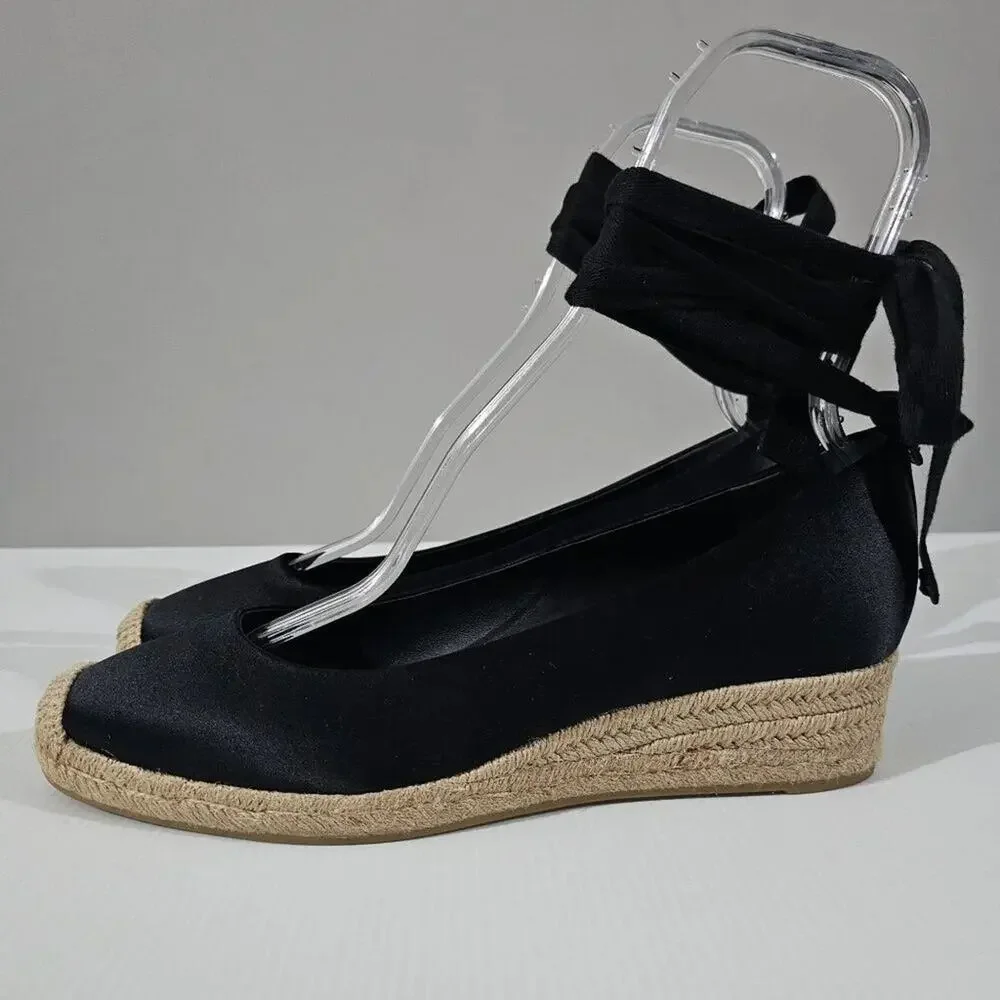 NWT Tory Burch Black Espadrilles - Picture 1 of 15